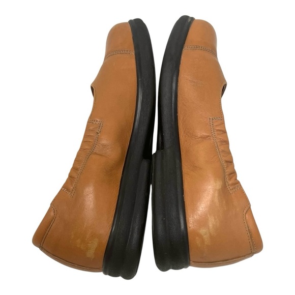 Birkenstock Footprints Brown Tan Leather Slip On Comfort Shoes Women’s 36.5 - Picture 9 of 14